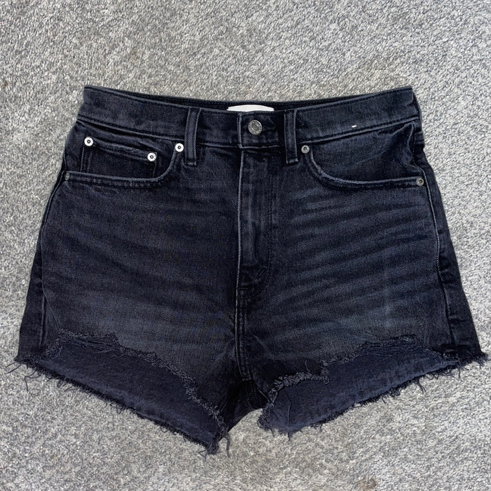 COPY - High Waisted Black Mom Shorts